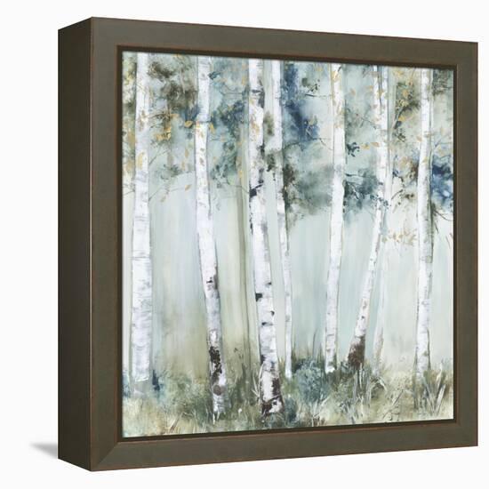 Birch Blue Forest-Allison Pearce-Framed Stretched Canvas