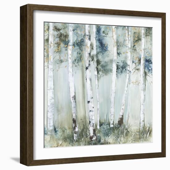 Birch Blue Forest-Allison Pearce-Framed Art Print