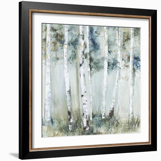 Birch Blue Forest-Allison Pearce-Framed Art Print