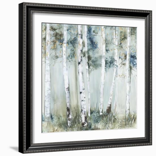 Birch Blue Forest-Allison Pearce-Framed Art Print