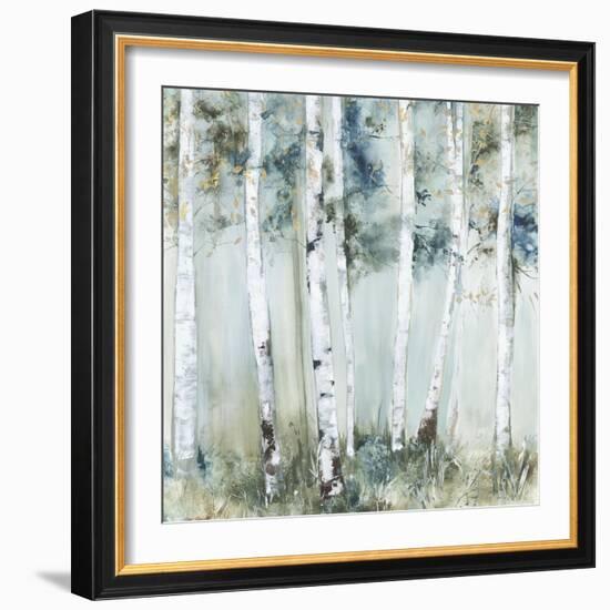 Birch Blue Forest-Allison Pearce-Framed Art Print