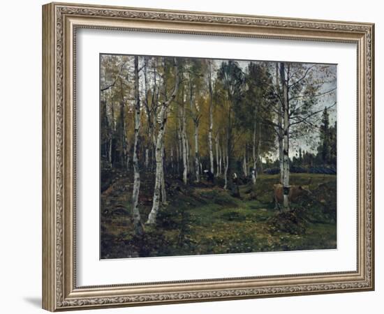 Birch forest in the autumn, 1880-Gerhard Peter Frantz Vilhelm Munthe-Framed Giclee Print