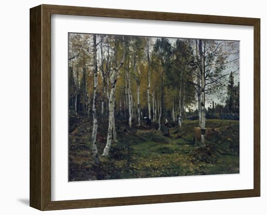 Birch forest in the autumn, 1880-Gerhard Peter Frantz Vilhelm Munthe-Framed Giclee Print