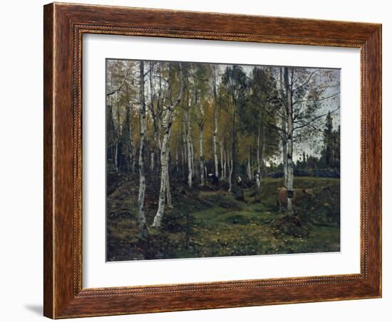 Birch forest in the autumn, 1880-Gerhard Peter Frantz Vilhelm Munthe-Framed Giclee Print