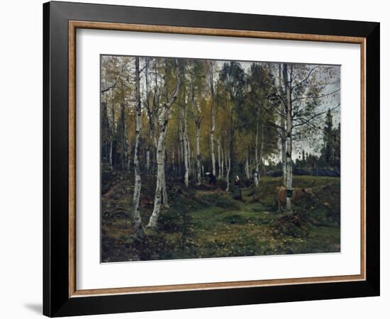 Birch forest in the autumn, 1880-Gerhard Peter Frantz Vilhelm Munthe-Framed Giclee Print