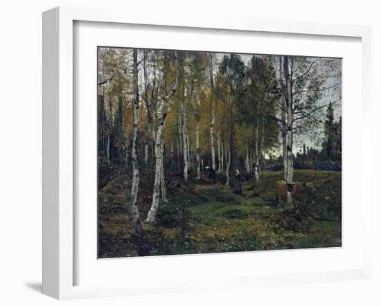 Birch forest in the autumn, 1880-Gerhard Peter Frantz Vilhelm Munthe-Framed Giclee Print