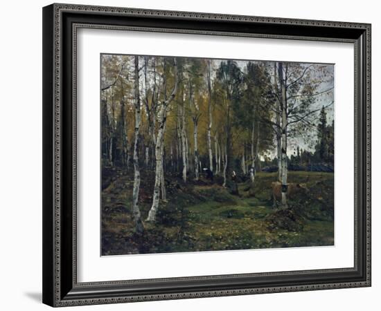 Birch forest in the autumn, 1880-Gerhard Peter Frantz Vilhelm Munthe-Framed Giclee Print