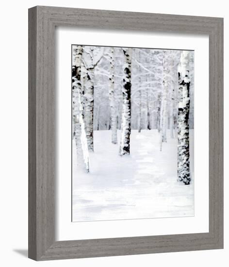 Birch Forest Path-Parker Greenfield-Framed Art Print