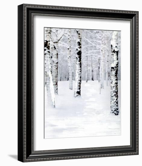 Birch Forest Path-Parker Greenfield-Framed Art Print