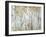 Birch in the fog II-Allison Pearce-Framed Art Print