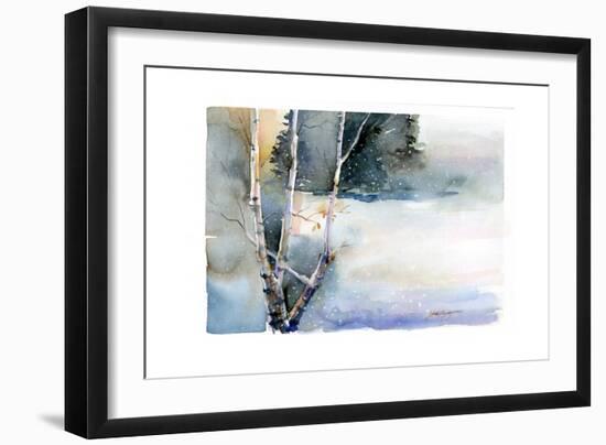 Birch in Winter, 2015-John Keeling-Framed Giclee Print