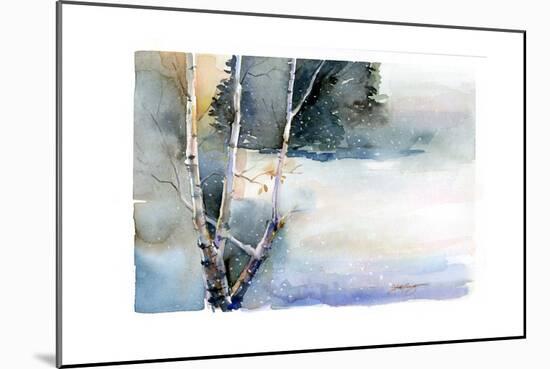 Birch in Winter, 2015-John Keeling-Mounted Giclee Print