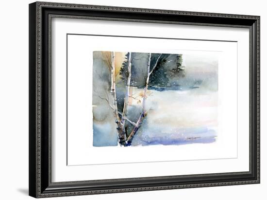 Birch in Winter, 2015-John Keeling-Framed Giclee Print