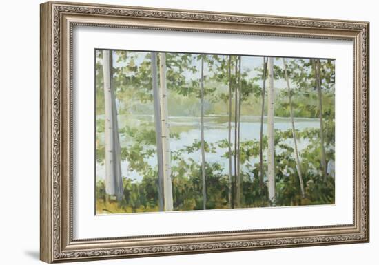 Birch Lake-Elissa Gore-Framed Art Print