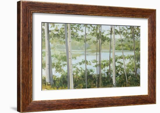 Birch Lake-Elissa Gore-Framed Art Print