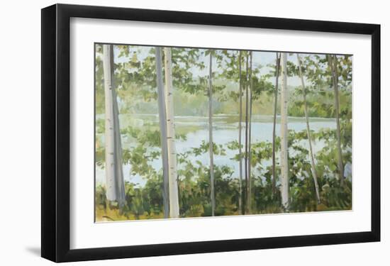 Birch Lake-Elissa Gore-Framed Art Print