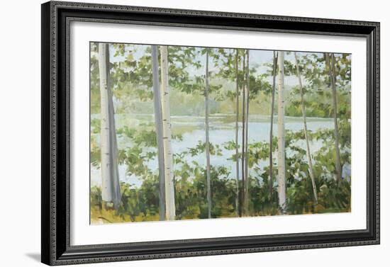 Birch Lake-Elissa Gore-Framed Art Print
