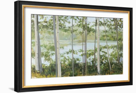 Birch Lake-Elissa Gore-Framed Art Print