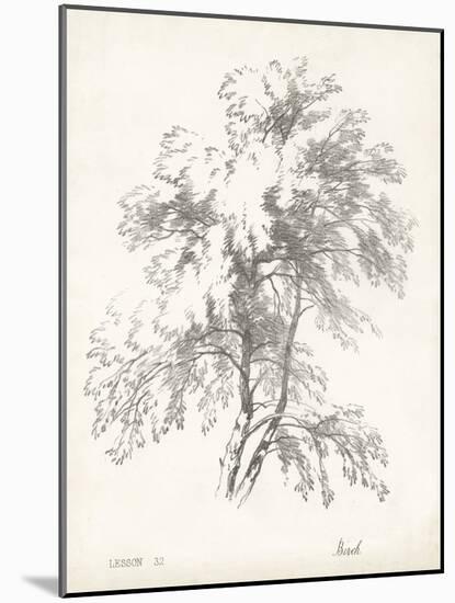 Birch Tree Study-null-Mounted Art Print