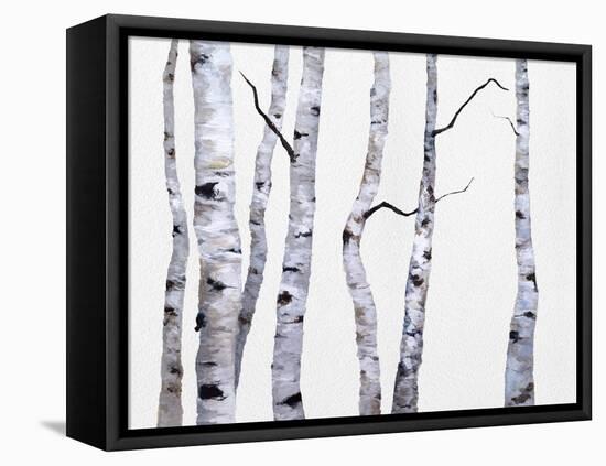 Birch Trees I-Sheila Finch-Framed Stretched Canvas