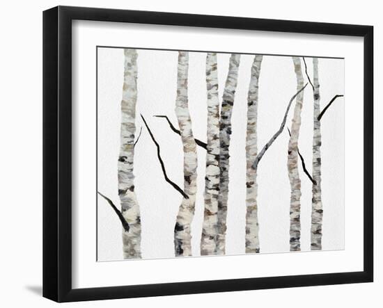 Birch Trees II-Sheila Finch-Framed Art Print