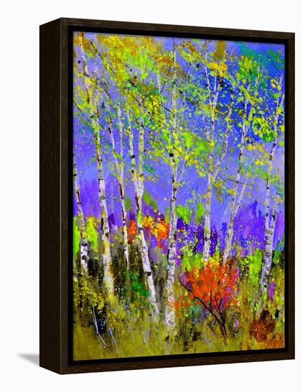 Birch Trees In Spring-Pol Ledent-Framed Stretched Canvas