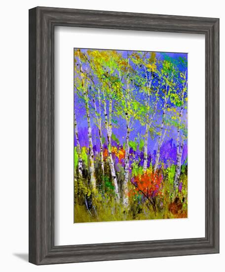 Birch Trees In Spring-Pol Ledent-Framed Art Print