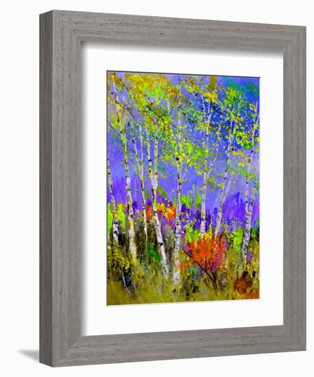 Birch Trees In Spring-Pol Ledent-Framed Art Print