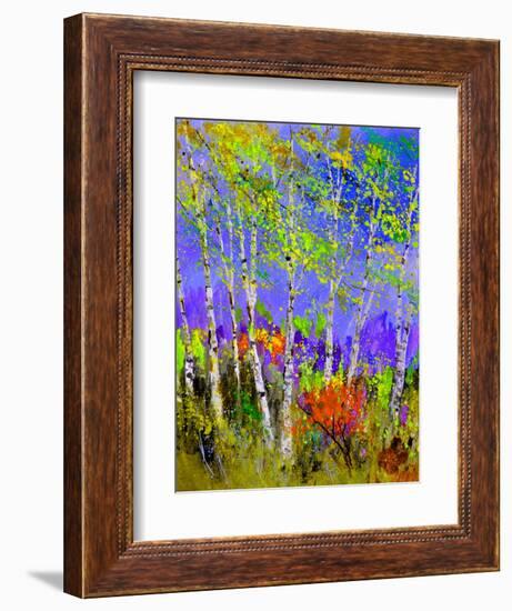 Birch Trees In Spring-Pol Ledent-Framed Art Print