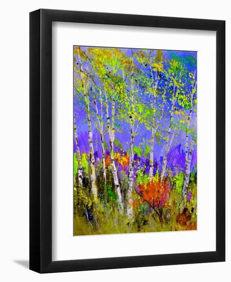 Birch Trees In Spring-Pol Ledent-Framed Art Print