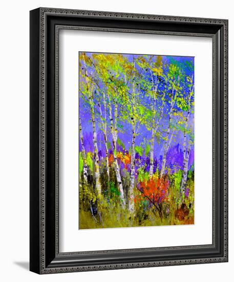 Birch Trees In Spring-Pol Ledent-Framed Art Print