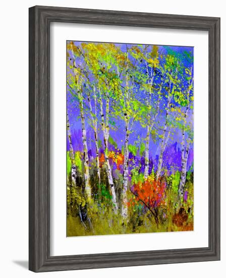 Birch Trees In Spring-Pol Ledent-Framed Art Print