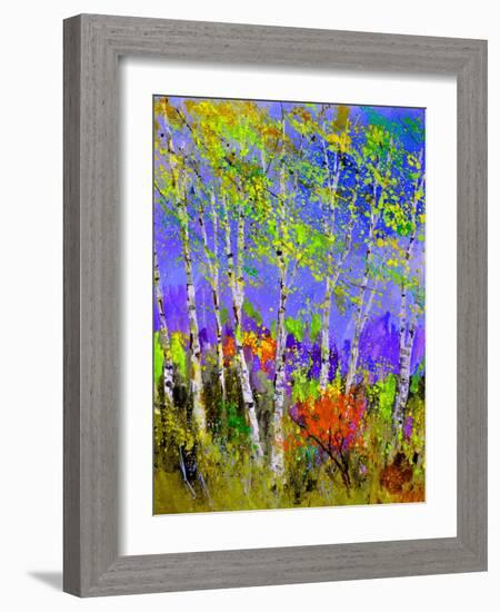 Birch Trees In Spring-Pol Ledent-Framed Art Print