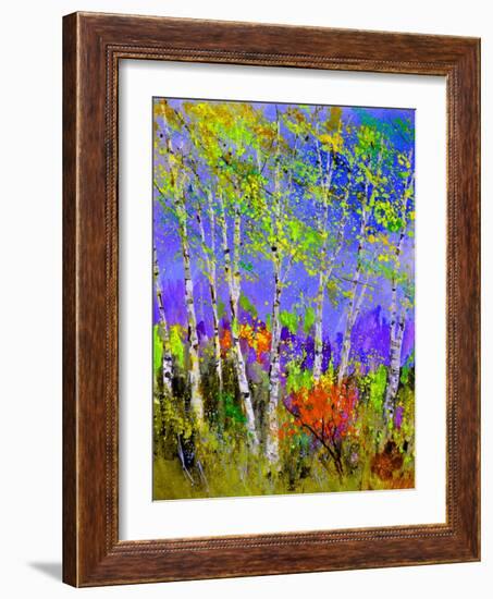 Birch Trees In Spring-Pol Ledent-Framed Art Print