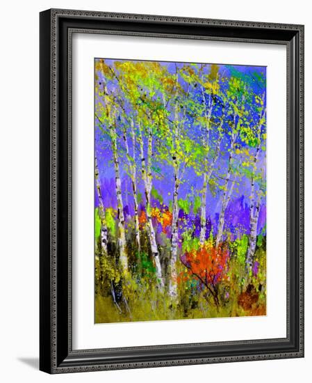 Birch Trees In Spring-Pol Ledent-Framed Art Print