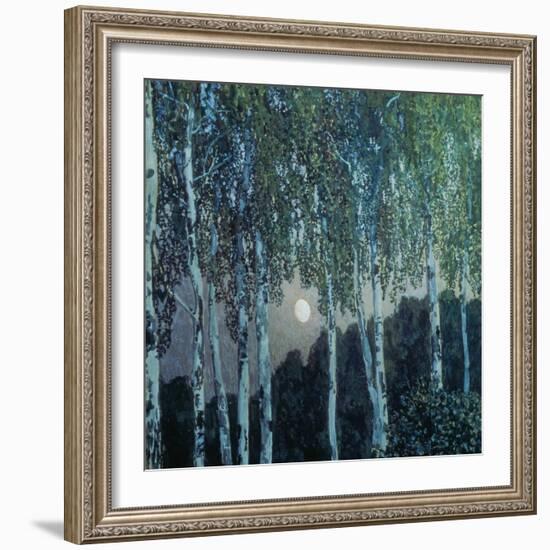 Birch Trees in the Evening Light, 1908-10-Alexander Jakowlev Golowin-Framed Giclee Print