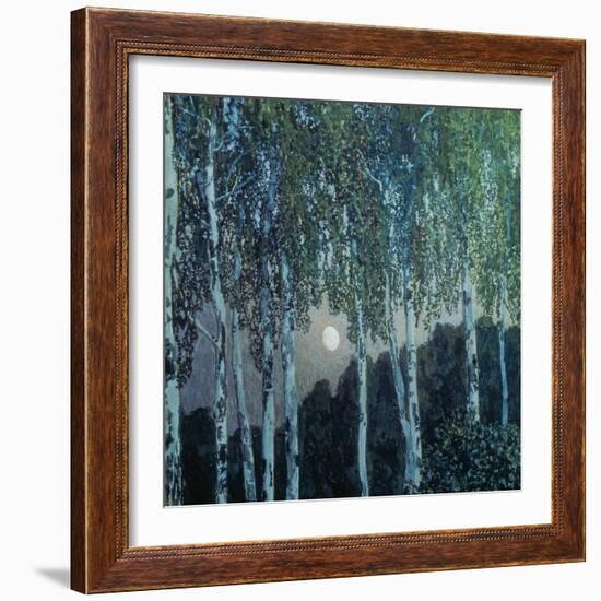 Birch Trees in the Evening Light, 1908-10-Alexander Jakowlev Golowin-Framed Giclee Print