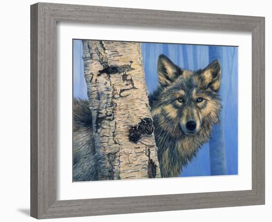 Birch Wolf-Bill Makinson-Framed Giclee Print