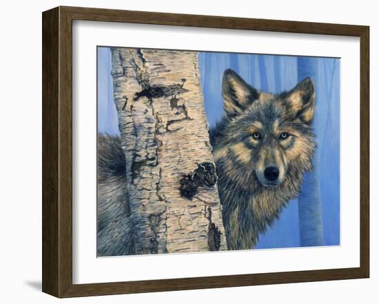 Birch Wolf-Bill Makinson-Framed Giclee Print