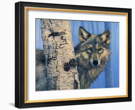 Birch Wolf-Bill Makinson-Framed Giclee Print