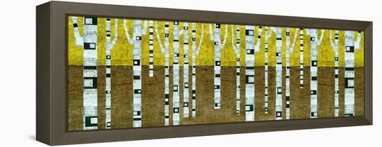 Birches in Fall-Michelle Calkins-Framed Stretched Canvas