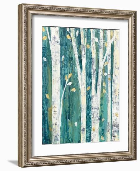 Birches in Spring III-Julia Purinton-Framed Art Print