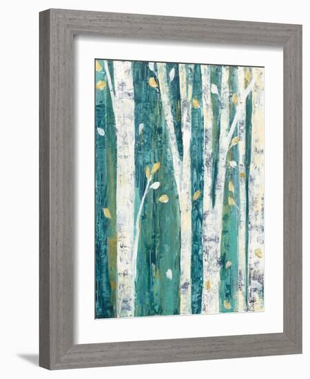 Birches in Spring III-Julia Purinton-Framed Art Print