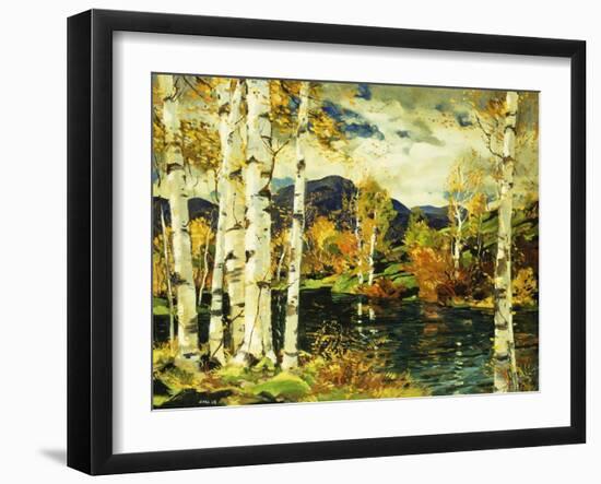 Birches-Jonas Lie-Framed Giclee Print