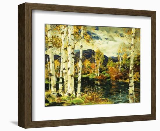 Birches-Jonas Lie-Framed Giclee Print