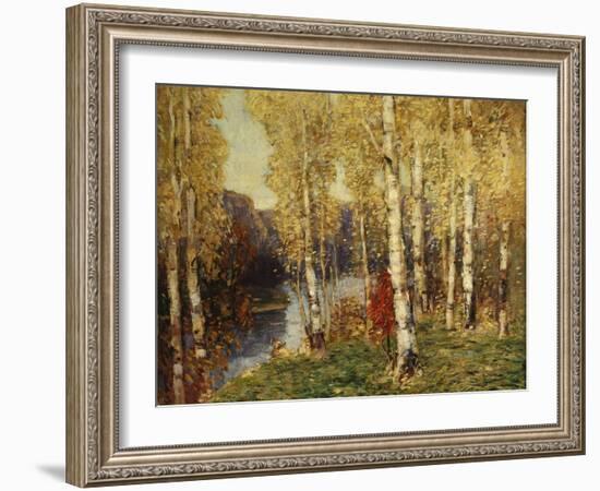 Birches-Eug?ne Boudin-Framed Giclee Print