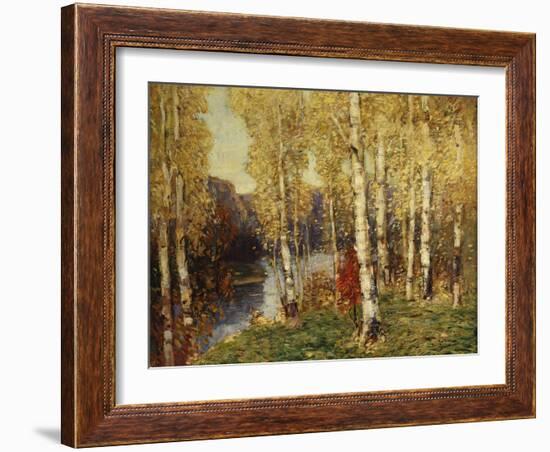 Birches-Eug?ne Boudin-Framed Giclee Print