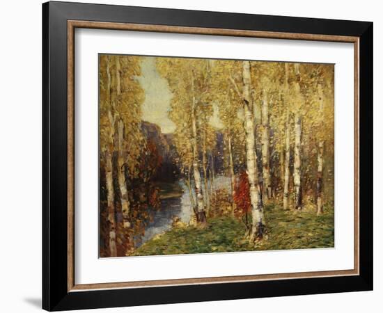 Birches-Eug?ne Boudin-Framed Giclee Print