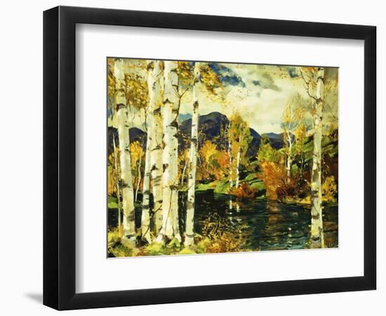 Birches-Jonas Lie-Framed Giclee Print