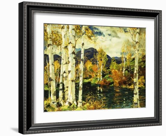 Birches-Jonas Lie-Framed Giclee Print